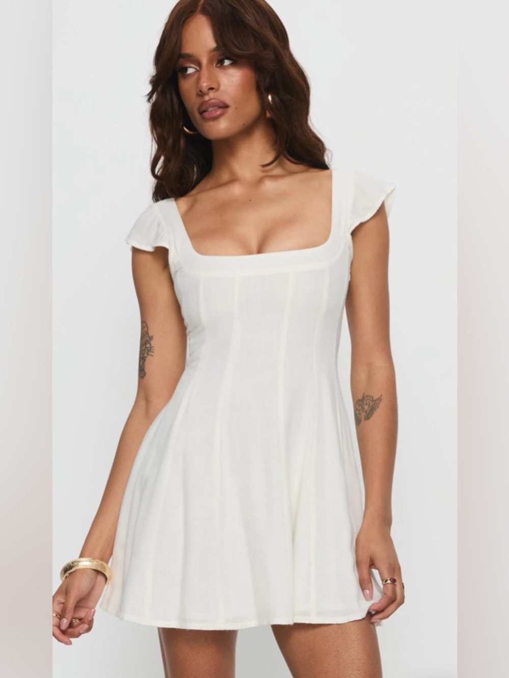 Princess Polly Cap Sleeve Tie Up Mini Dress | New without Tags
